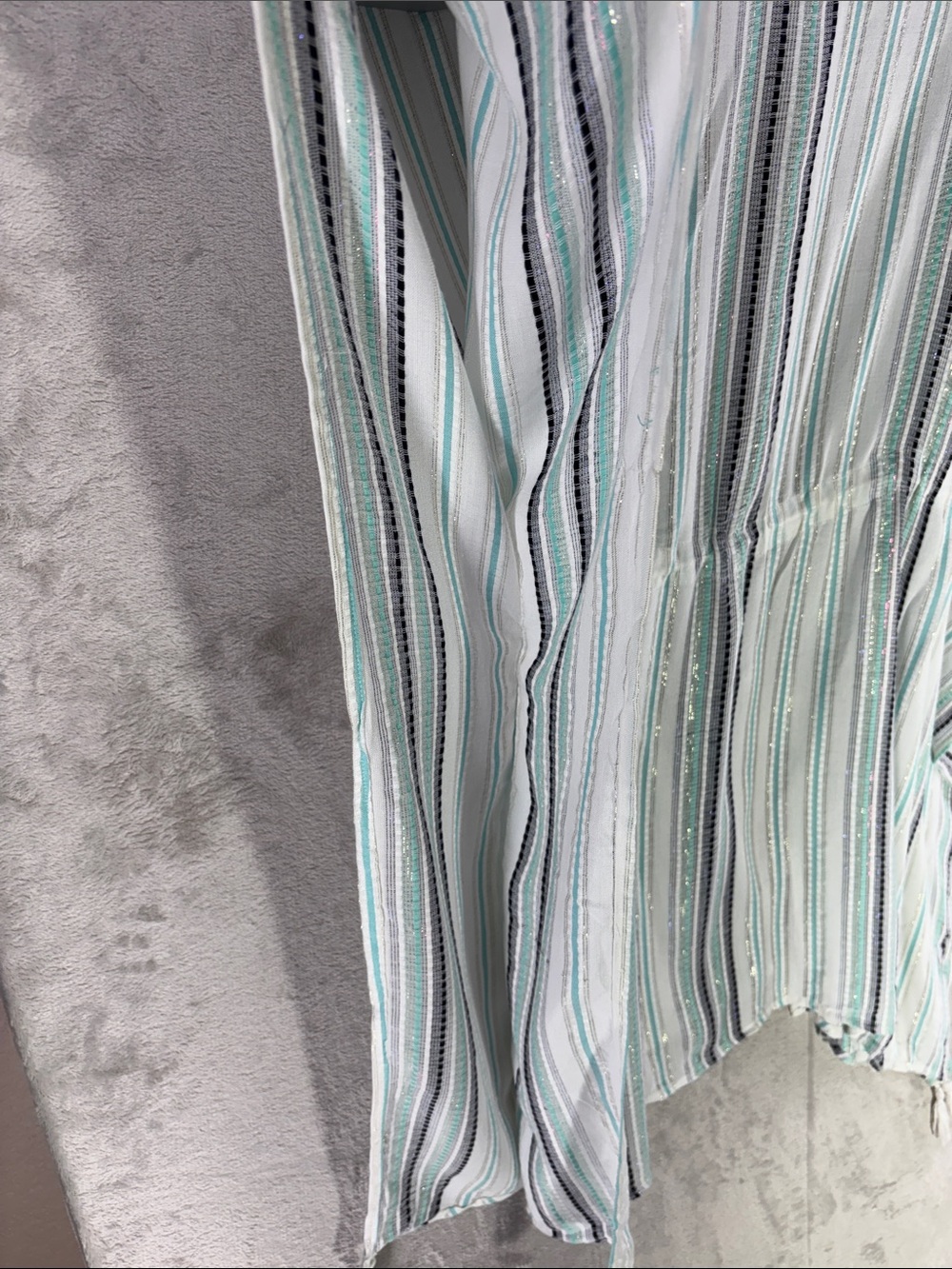Raviya Striped Tie Waist Tassel Trim Swim Cover-Up Dress Size S/M--NWT - Picture 8 of 8